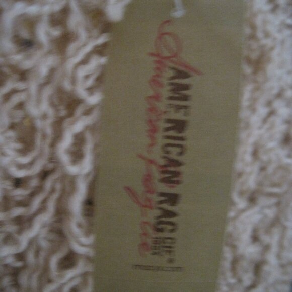 American Rag CIE Peach Blush Pasadena Boho Knit Carpet Sweater Vest Size Large - Picture 6 of 8